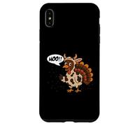 Turkey Moo Funny Thanksgiving Cow Meme para Hombre y Mujer Carcasa para iPhone XS MAX