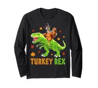 Turkey-Rex Turkey Riding Dinosaur Thanksgiving Thankful Manga Larga