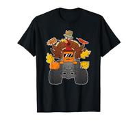 Turkey Riding Monster Truck Funny Día de Acción de Gracias Peregrino Camiseta