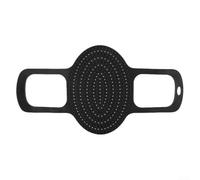 Turkey Sling Lifter - Forro de silicona para freidora de aire para una transferencia segura de alimentos, accesorio apto para lavavajillas, 58,5 x 31,5 cm, color negro