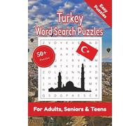 Turkey Word Search Puzzle: 50+ Puzzles Word Search Easy to Read about Turkey and More | 6x9 inches, 110 pages | Gift for Turkey, Countries & Traveling Lover