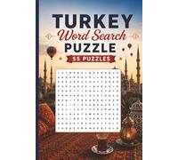 Turkey Word Search Puzzle: 55 Puzzles Word Search about Turkey and More | 6x9 inches, 110 pages | Gift for Turkey, Countries & Traveling Lover