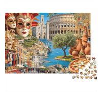 Turkish Istanbul Puzzle 1000 Piece Recyclable Material Hot Air Balloons Puzzles for Personas Mayores Relieve Senile Dementia Fun Activity Excelente Idea de Regalo 38x26cm/1000pcs