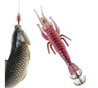 Turluchas Para Pesca en el Mar - Equipo De Pesca Multianzuelos Realista - Cebo Artificial Camarón para Principiantes Confirmados Padres Maridos Desde La Orilla Pontón