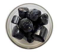 Turmalina negra natural pulida en secadora de 400 g, cristal blanco de 15-25 mm, piedra preciosa para aliviar Reiki, piedras energéticas, limpieza de aura, limpieza para dinero, chakras, equilibrio