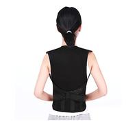 Turmalina Terapia de calefacción magnética Magnética Corrector de postura de postura Soporte de la espalda Autor del chaleco Auto-Heating Cinturón (Color: Corrector de postura, Tamaño: Grande)