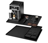 Turmegtt Alfombrilla de silicona 2 en 1 (60 x 40 cm), alfombrilla de café para cafetera, resistente al calor, antideslizante, fácil de limpiar, alfombrilla para cafeteras y cocinas