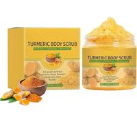 Turmeric Body Scrub,Natural Moisturizing Exfoliating Scrub,Turmeric Exfoliating BodyScrub,Gentle Nourishes Skin,Deep Cleansing,Smooth & Glowing Beauty Skin,Body Exfoliator, for All Skin Types (1Pcs)