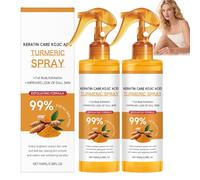 Turmeric Exfoliating Body Spray,Peel Shot Turmeric Spray Formula,Brightens & Evens Skin Tone,Smooths & Refresshes,Portable Tool-Free,Travel-Friendly,For All Skin Types,100ml (2PCS)