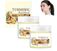 Turmeric Exfoliating Facial Scrub with Vitamin C for Brightening & Long - Lasting Moisturizing, Gentle Skin Exfoliator To Mejora Textura & Boost Absortion, ideal para todos los tipos de piel, 100 g (2