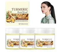 Turmeric Exfoliating Facial Scrub with Vitamin C for Brightening & Long - Lasting Moisturizing, Gentle Skin Exfoliator To Mejora Textura & Boost Absortion, ideal para todos los tipos de piel, 100 g (3