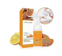 Turmeric Facial Cleanser,Turmeric Face Wash,Turmeric Foaming Cleanser,Glow Wash Turmeric Face Wash with Brush,Deep Cleansing Hydarting Exfoliating Foa