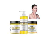 Turmeric Glow Combo Skincare Set, Turmeric Skin Care Set, Glow Combo Face Wash & Scrub & Butter, Improve Skin Tone Glow Combo Skincare