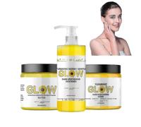 Turmeric Glow Combo Skincare Set, Turmeric Skin Care Set, Glow Combo Face Wash Scrub Butter, Improve Skin Tone Glow Combo Skincare
