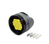 Turmeric Hengliang Store 1/5/10/20 se Establece 34 Pin, zócalo Impermeable, Negro, Masculino y Hembra, Conector rápido, complemento con Terminal 21 1PL349S0033 (Color : 34p Female, Package : 1 Set)