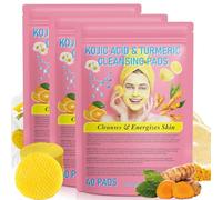 Turmeric Kojic Acid Cleansing Pads, Turmeric Cleansing Pads Helps Balance Skin Oil And Water, Remove Excess Keratin From The Body'S Skin (120 Pads)