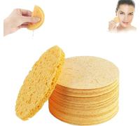 Turmeric Kojic Acid Pads,Kojic Acid and Turmeric Cleansing Pads,Facial Sponges for Washing Face,Turmeric Exfoliating Cleansing Pads,Facial Sponges (100pcs)
