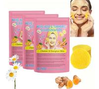 Turmeric Kojic Acid Pads,Kojic Acid and Turmeric Cleansing Pads,Turmeric Kojic Acid Cleansing Pads,Gentle & Non-Irritating for Face Body,Remove Excess Keratin (3 Box)