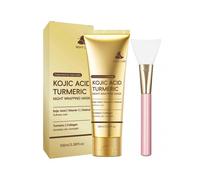 Turmeric Overnight Mask, Deep Cleansing Moisturizing Peel Off Mask Anti Aging, Overnight Facial Mask with Vitamin C, Nourishing Formula for All Skin