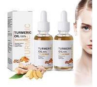Turmeric Serum,Turmeric Dark Spot Corrector Serum, Turmeric Serum,Anti-Aging Aceite de Suero Facial de Cúrcuma,Eliminador de Manchas Oscuras de Suero de Cúrcuma para la Cara (2 piezas)