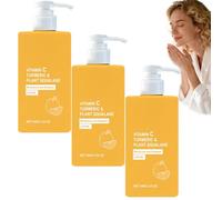 Turmeric & Vitamin C Cream Face & Body Lotion, Vitamin C Cream, Turmeric and Squalane,Brightening,Improves Elasticity,Hydrating,Non-Greasy,Daily Use,Even Skin Tone,Glowing Complexion (3PCS)