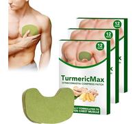 Turmericmax Gynecomastia Compress Patch, Gynecomastia Tightening Ginger Patch,Men Chest Care Patch Turmeric Extract (3 Box)