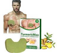 Turmericmax Gynecomastia Compress Patch, Turmeric Max Compress Patch, Gynecomastia Tightening Ginger Patch for Men, Gynecomastia Tightening Ginger Patch for Men Chest Care Patch (1 caja)