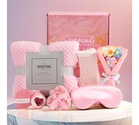 TURMTF Cesta de regalo de cumpleaños, juego de 8 piezas para novias, mujeres, kit de regalo de spa para el cuidado de la piel para esposa, día de la madre, día de San Valentín para ella