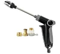Turn Any Hose into a High Pressure Water Cleaning Jet, Heavy Duty Garden Hose Nozzle, Adjustable Multi Function Sprayer for Car, Yard & Pets (B)