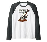 Turn Dirt Into Magic Gardening Cita mágica Divertida Camiseta Manga Raglan