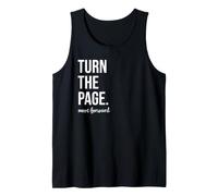 Turn The Page Book Lover Just One More Chapter Move Forward Camiseta sin Mangas
