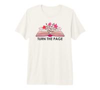Turn The Page Book Lovers Reading Bookish Items Books Themed Camiseta Premium