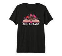 Turn The Page Book Theme Bookish Items Books Lovers Reading Camiseta Premium