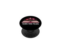 Turn The Page Book Theme Bookish Items Books Lovers Reading PopSockets PopGrip Adhesivo