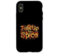 Turn Up The Spice Hot Chili Peppers Foodie Design Carcasa para iPhone X/XS