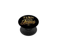 Turn Your Eyes Upon Jesus - Christian Faith Evangelism PopSockets PopGrip Adhesivo