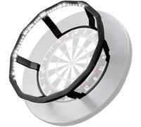 Turnart Iluminación De Dardos 360° Pro Para Tablero De Dardos, Dispositivo De Brillo De Corcho Con Control De Brillo Y 90 LED, Negro