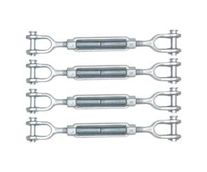 Turnbuckle Reforzado - 4 Piezas Tensor para Cable,Tensor M6 Para Sistemas De Barandilla - para vallas jardín barandillas construcción naval tendederos toldos sombra