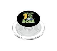 Turned 1 Year Like a Boss 1er Cumpleaños T-Rex Niño Niña Niños PopSockets PopGrip para MagSafe