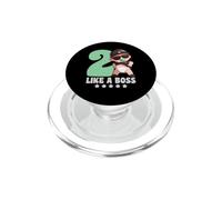 Turned 2 Years Like a Boss 2º Cumpleaños Bebé Niño Niña Niños PopSockets PopGrip para MagSafe