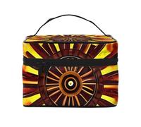 Turning The Flame - Bolsa de cosméticos de viaje, bolsa de aseo para hombres y mujeres, y adecuada para artículos de tocador cosméticos, Black, Talla única