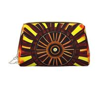 Turning The Flame - Bolsa de cosméticos portátil y bolsa de cosméticos de viaje, unisex, cierre de cremallera, adecuada para uso diario, White, Talla única