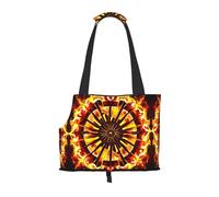 Turning The Flame - Bolsa de hombro para mascotas con estampado de llama, especialmente diseñada para perros y gatos pequeños, bandolera multifuncional y bolso de mano