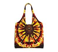 Turning the Flame - Bolsa de lona estampada para mujer, bolsa de hombro ligera