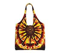 Turning the Flame - Bolsa de lona estampada para mujer, bolsa de hombro ligera