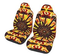 Turning The Flame Dua Sarung JOK Mobil,& Sarung JOK Mobil Depan, Cocok Untuk Sebagian Besar Mobil, SUV, Truk, Van, Dll.