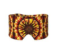Turning The Flame - Orejeras para dormir con estampado de llama, bloquea la luz, ajustable, ideal para viajes, meditación y yoga