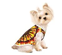 Turning the flame Pet - Camiseta transpirable sin mangas L para perros y gatos pequeños, suave, cómoda y elegante
