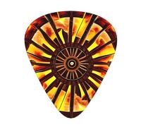 Turning The Flame WZYWHJ Prints - Púas de guitarra ABS de fácil agarre para tu bajo, ukelele, guitarra acústica o eléctrica