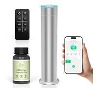 TURNRISE Difusor de Aromas sin Agua, inalámbrico, 150 ml, aceites Esenciales, Inteligente, con 6 Colores de luz, batería de 4000 mAh, 120 m², aromaterapia para casa, Oficina, Hotel, Bar y Yoga